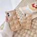 Bear Cartoon Bakery Food Bread Anxiety Heart Love Kawaii Anime Phone Cases For iPhone 11 12 Pro 12 Pro Max 7 8 Plus X XS XR XS Max Cover 
