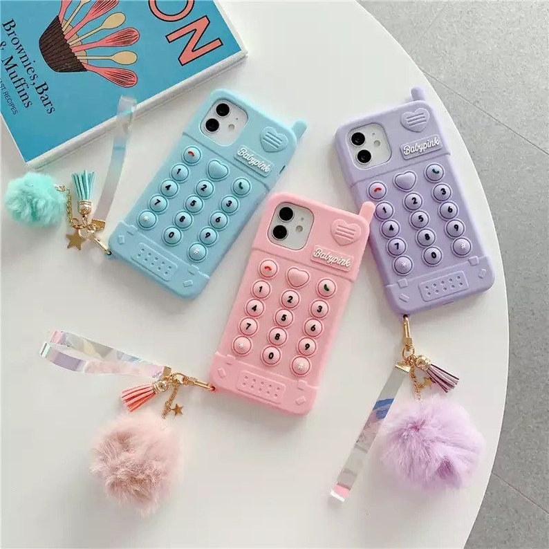 Barbie Cartoon Baby Pink Heart Love Purple Blue Anime Phone Cases For iPhone 11 12 13 Pro MAX Cover Case For iPhone 6 S 7 8 Plus X XS Max XR 