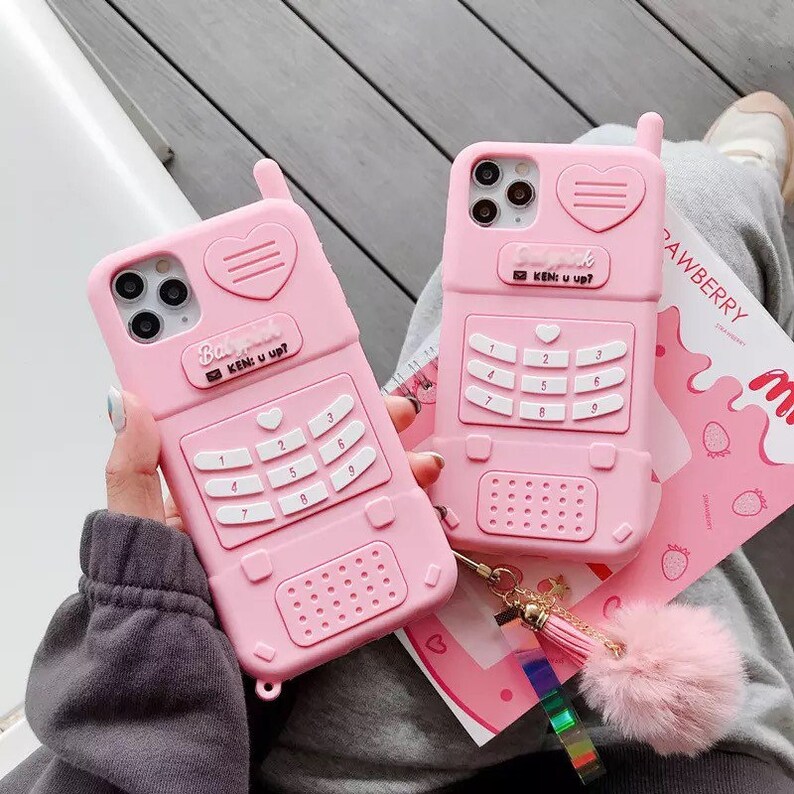 Barbie Cartoon Baby Pink Heart Love Purple Anime Phone Cases For iPhone 11 12 Pro MAX Cover Case For iPhone 6 S 7 8 Plus X XS Max XR 