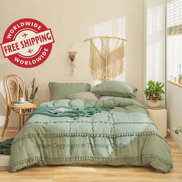 Comforter With Tassels Etsy
