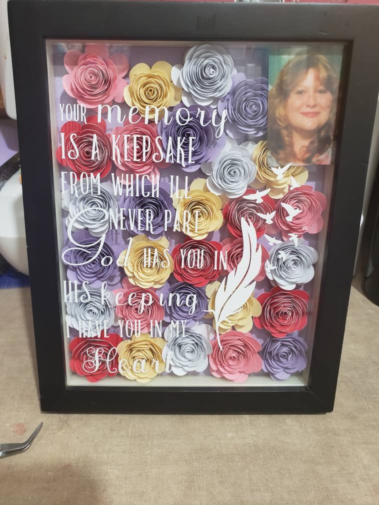 In Loving Memory Shadow Box Etsy