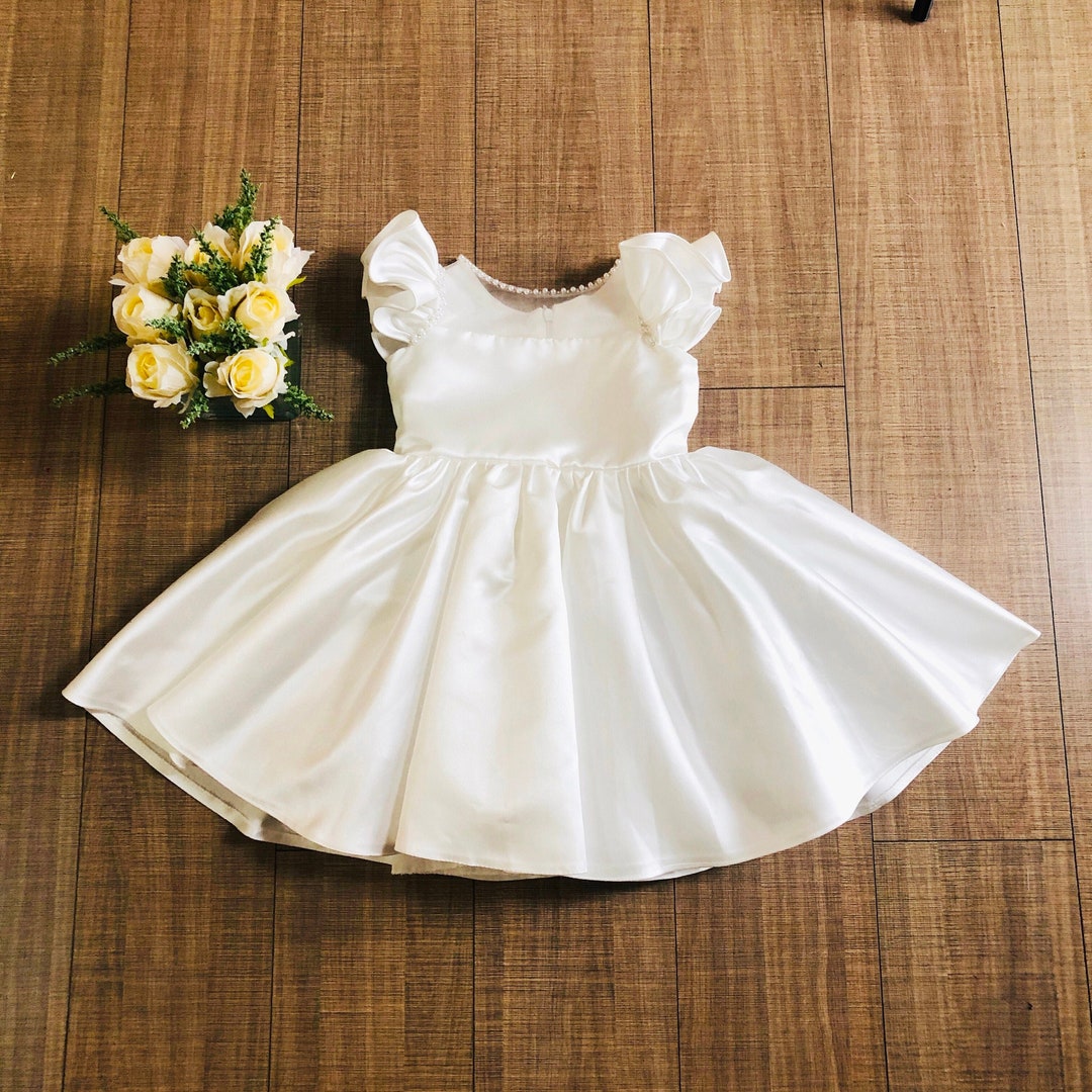 Princess Baby Flower Girls Dress White Summer Party Tutu Kids Etsy