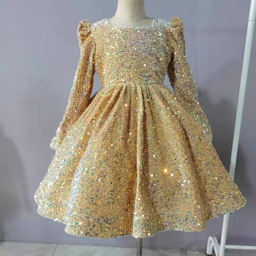 Gold and Navy Wedding Flower Girl Dress Toddler Tulle Dress Etsy