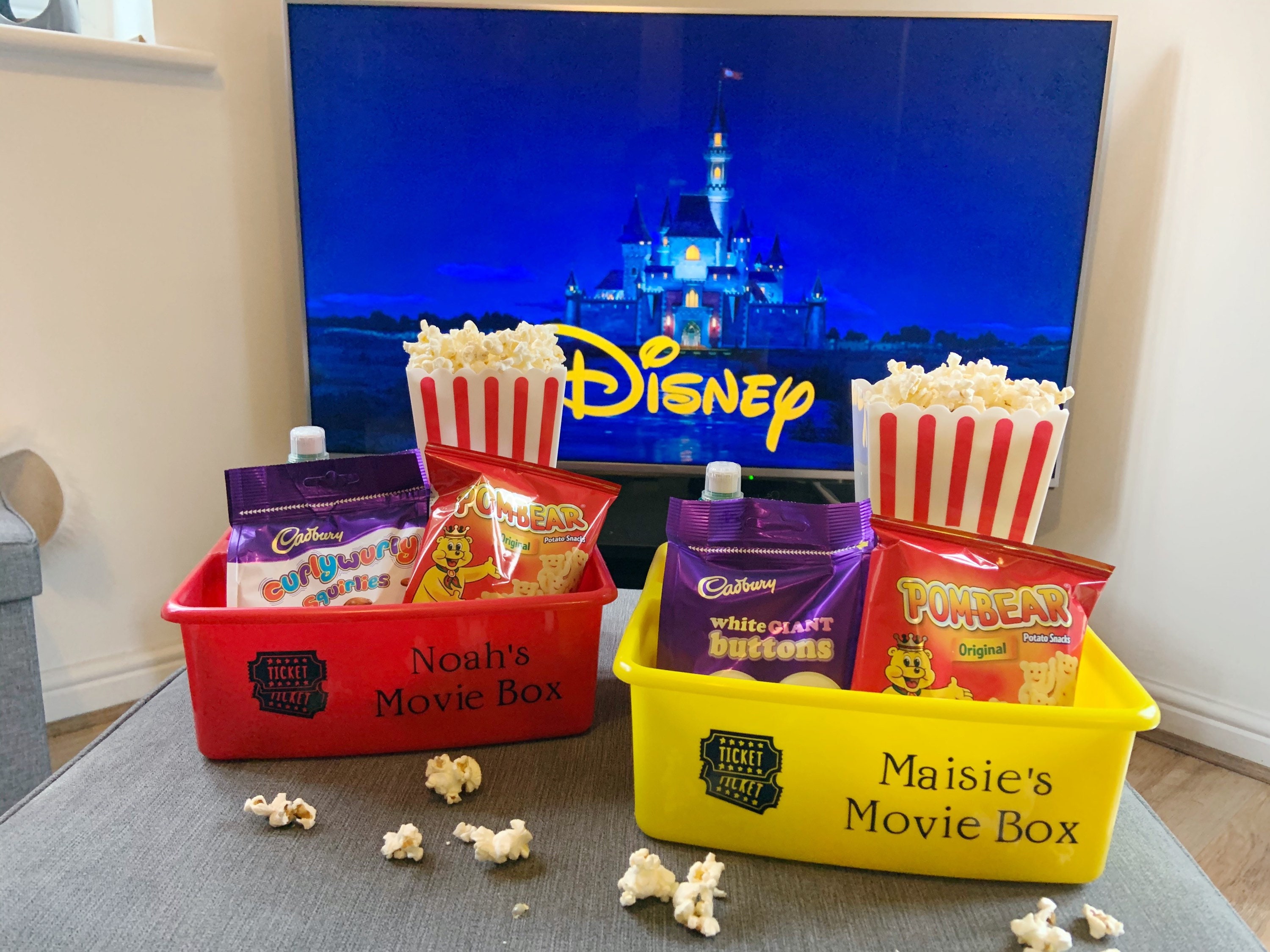 Movie Night in Box Personalised Home Movie Caddy Treat and Etsy