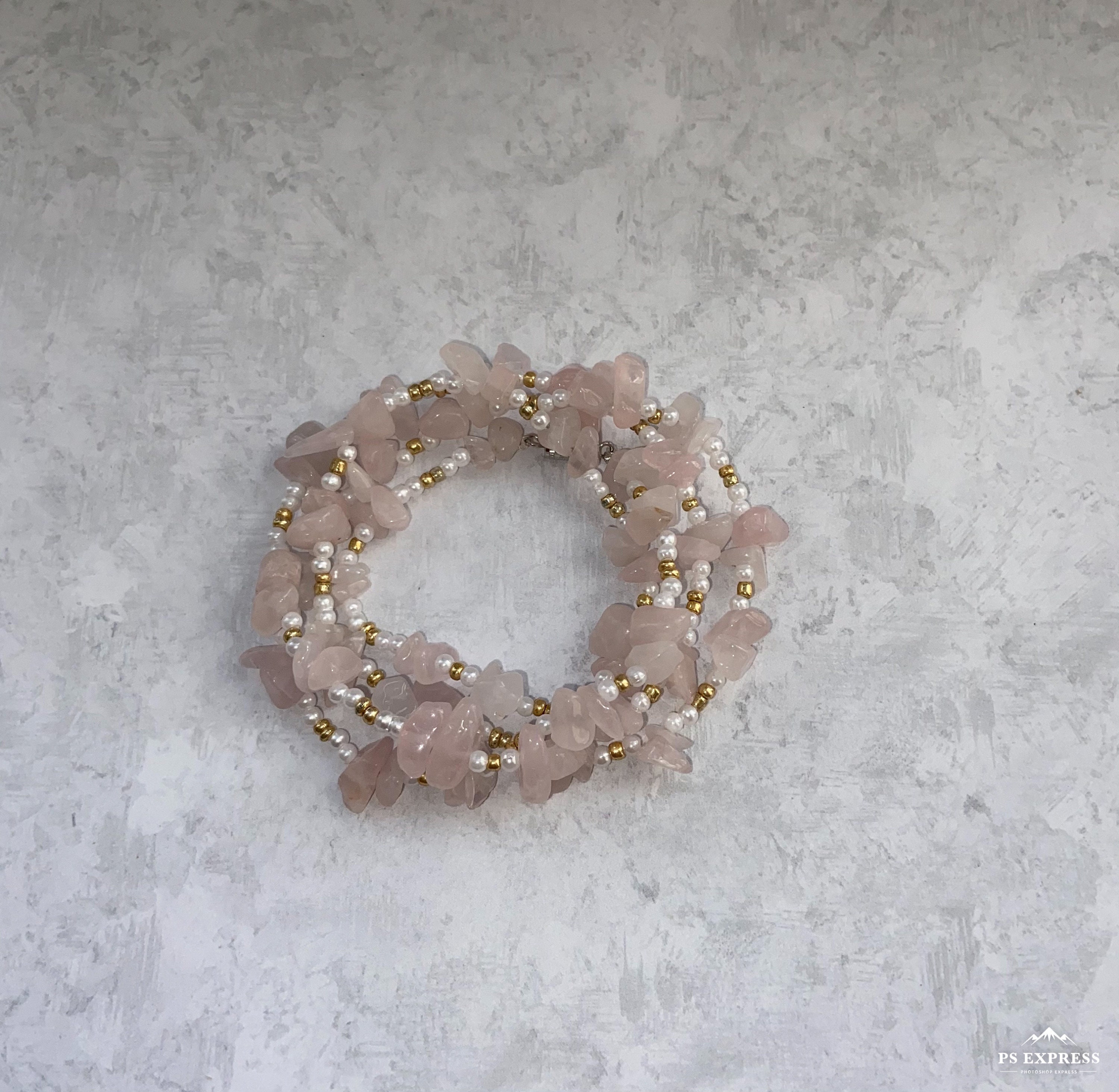 Rose Quartz Waist bead, Gemstone Waist bead, Rose Quartz, African Wai…
