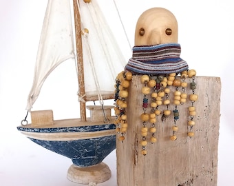 Holzschnitzerei Octopus, Art Doll, Tierspielzeug geschnitztes Holz, Wohnkultur, Entspannungspuppe