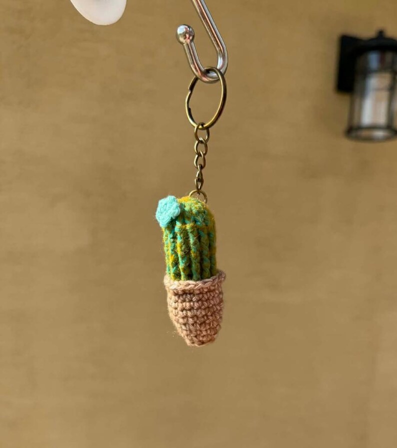 Crochet Cactus Keychain Pattern, Beginner Friendly, Adorable DIY (PDF Download) image 7