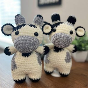 Henrietta, modèle de vache en peluche, modèle de peluche facile au crochet, tutoriel amigurumi pour débutants image 3