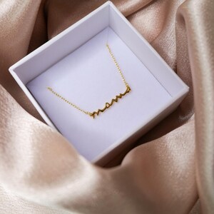 Colar de presente para o dia das mães, pingente de presente para o dia das mães, joias personalizadas da filha, presente significativo para ela, presente de dia das mães para ela