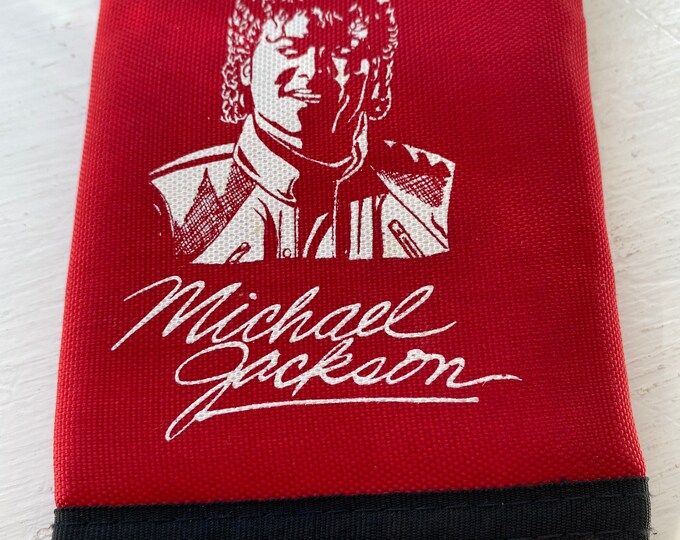 Vintage Michael Jackson Fabric Wallet With Velcro Etsy