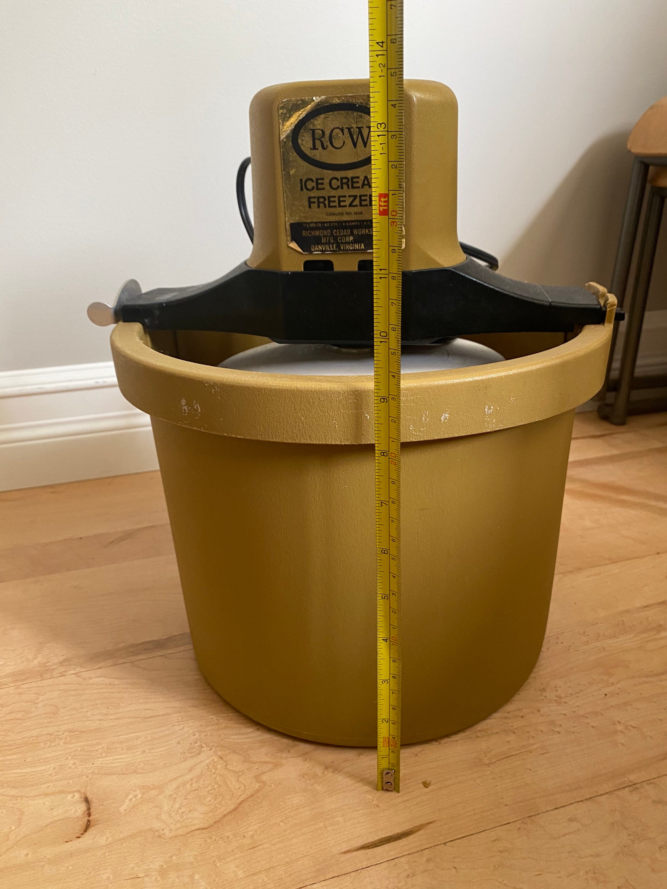 Vintage Electric Ice Cream Freezer RCW 5 Quart Ice Cream Etsy