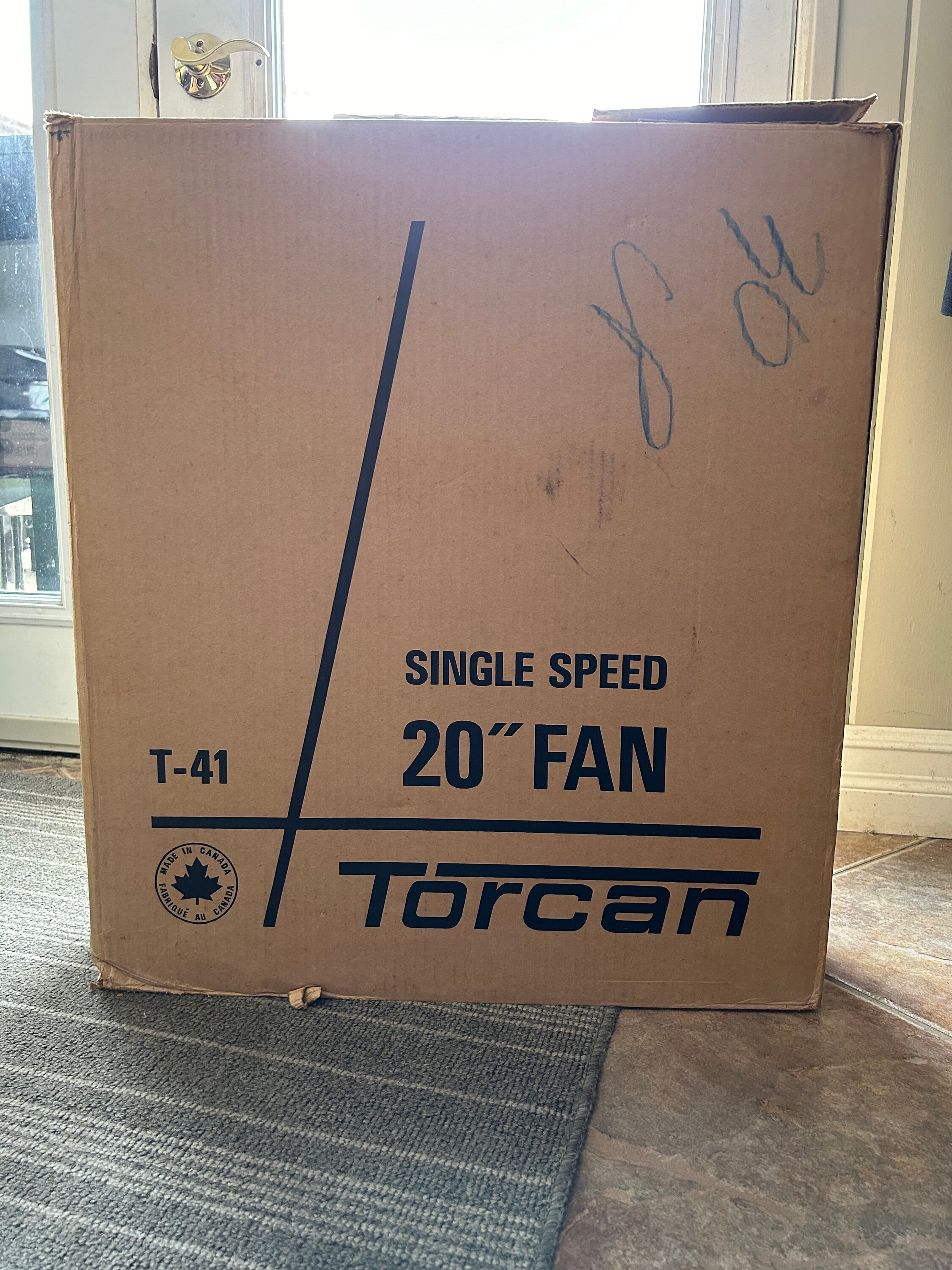 Torcan Box Fan, Vintage Box Fan in Original Box, Retro Square Shaped ...