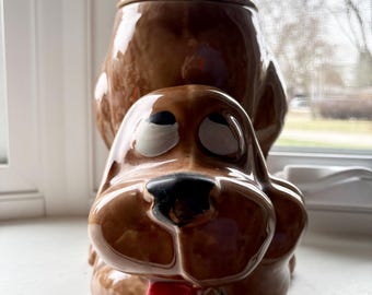 COOKIE JAR * Pet Treat Jar * White Dog, Singing: 