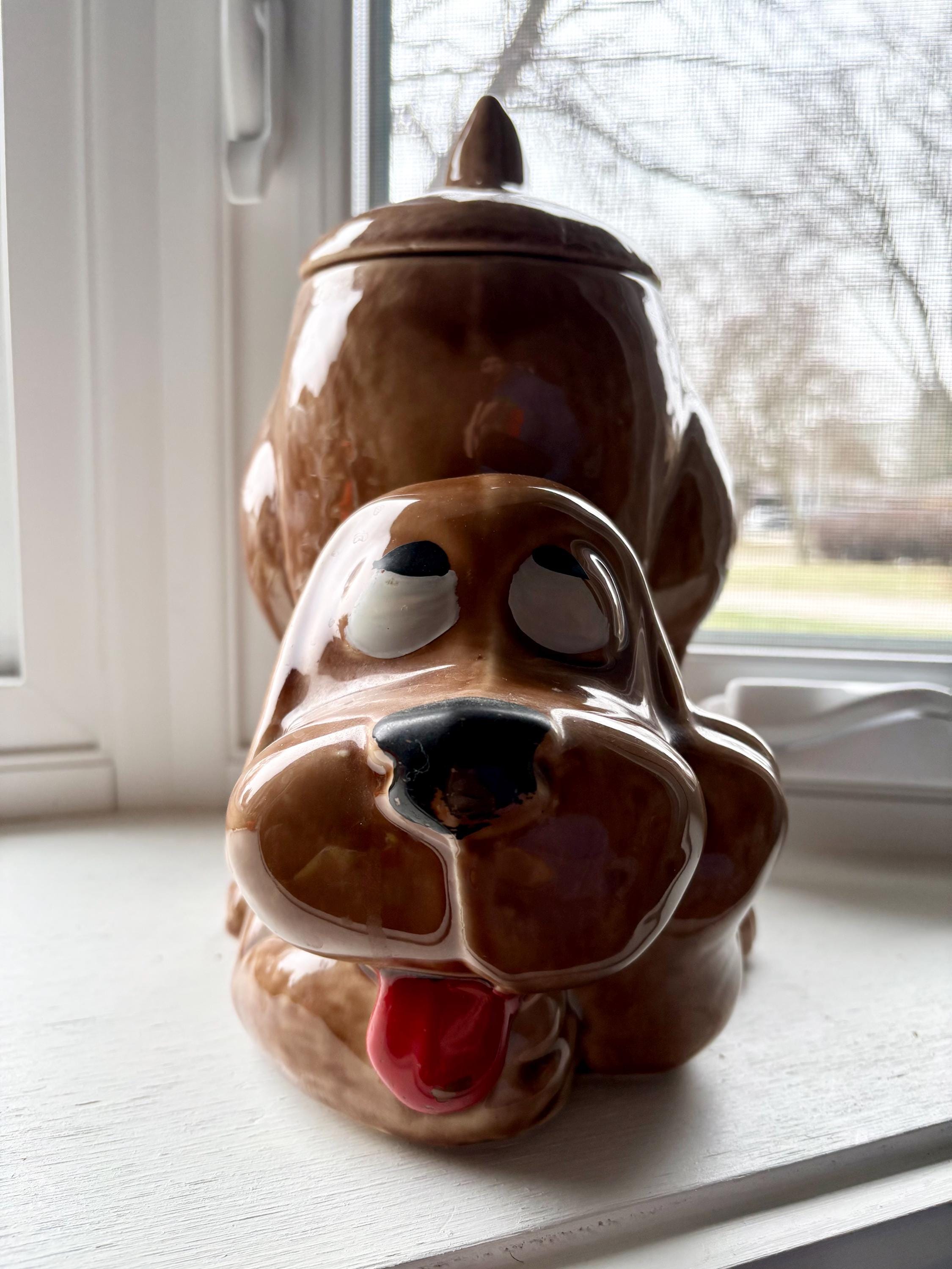 Vintage Mccoy Puppy Cookie Jar, Thinking Puppy Cookie Jar, 0272