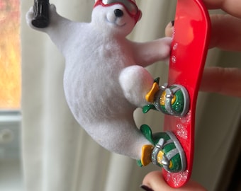 Hallmark COCA COLA Cool Sport Polar Bear Ornament, Original Box