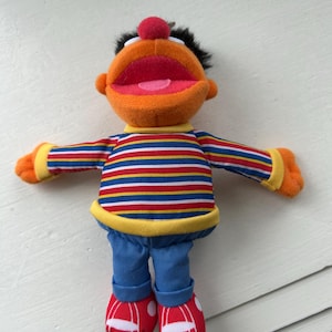 Vintage Gund Ernie From Sesame Street Stuffed Plush Doll, Small