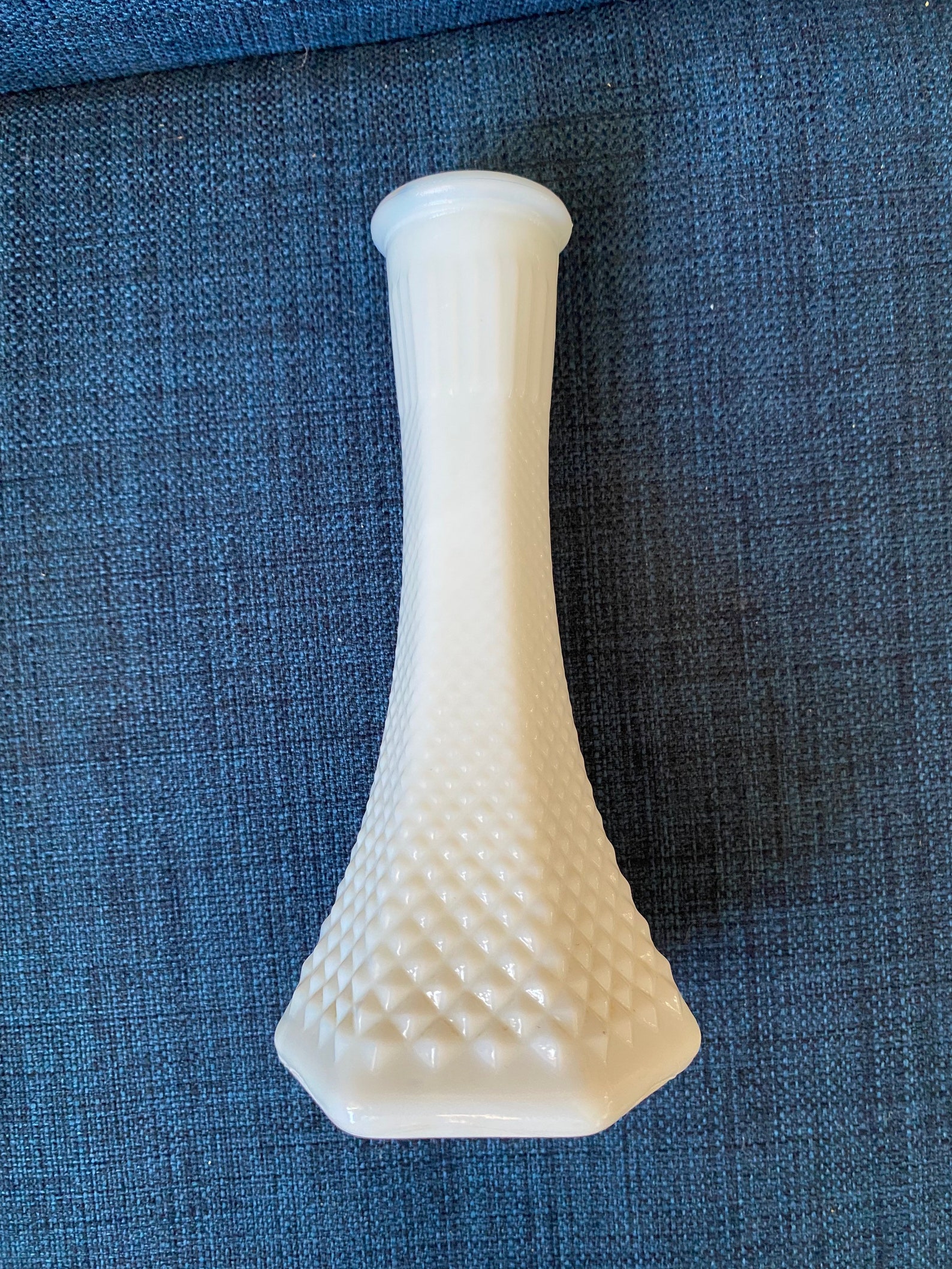 Vintage E. O. Brody Milk Glass Hexagon Bud Vase Etsy Australia