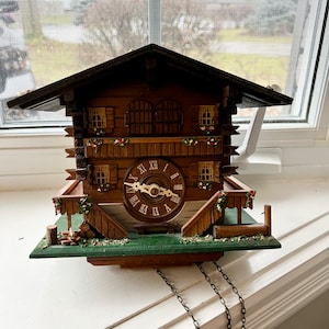 Vintage Lador Cuckoo Clock Made in Switzerland With German Made Movements, #2345