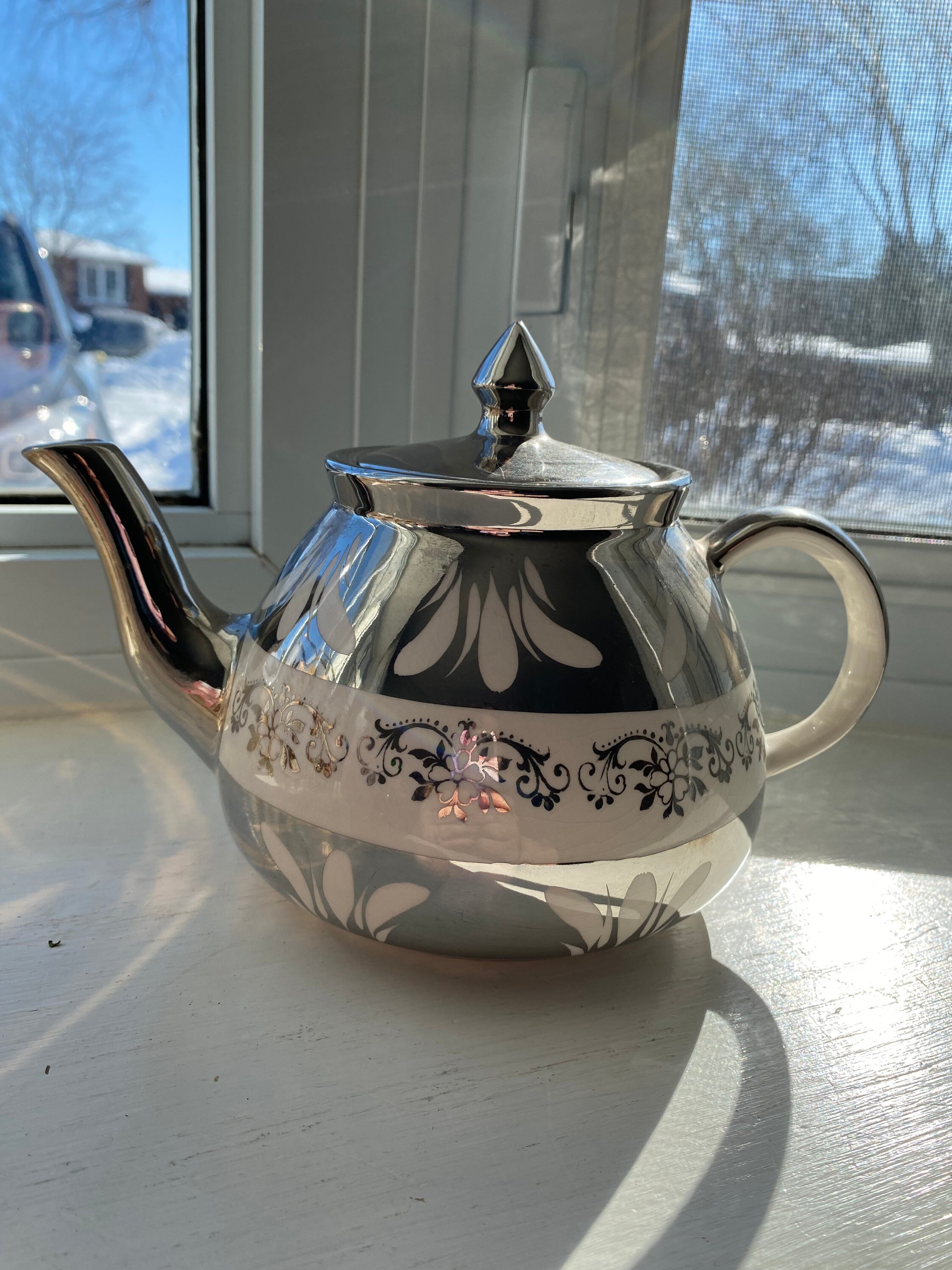 Gibson Staffordshire Tea Pot Made in England Gibsons Etsy Canada