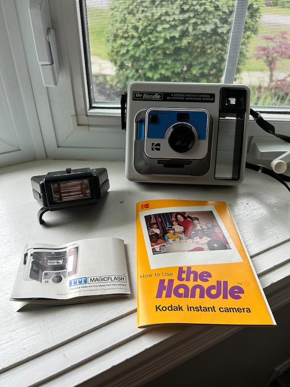 Vintage Kodak “the Handle” Instant Camera, Original Box and