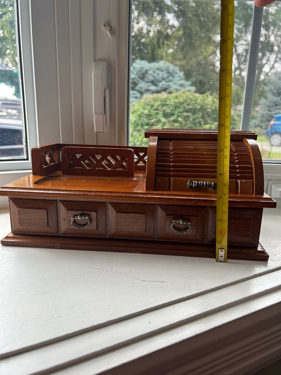 vintage mens dresser valet Men's Tray Wood Mid Century Oak Tray Wooden Valet Valet Desk Organizer Storage IPad Holder Vintage Mahogany Wooden Dresser Men’s