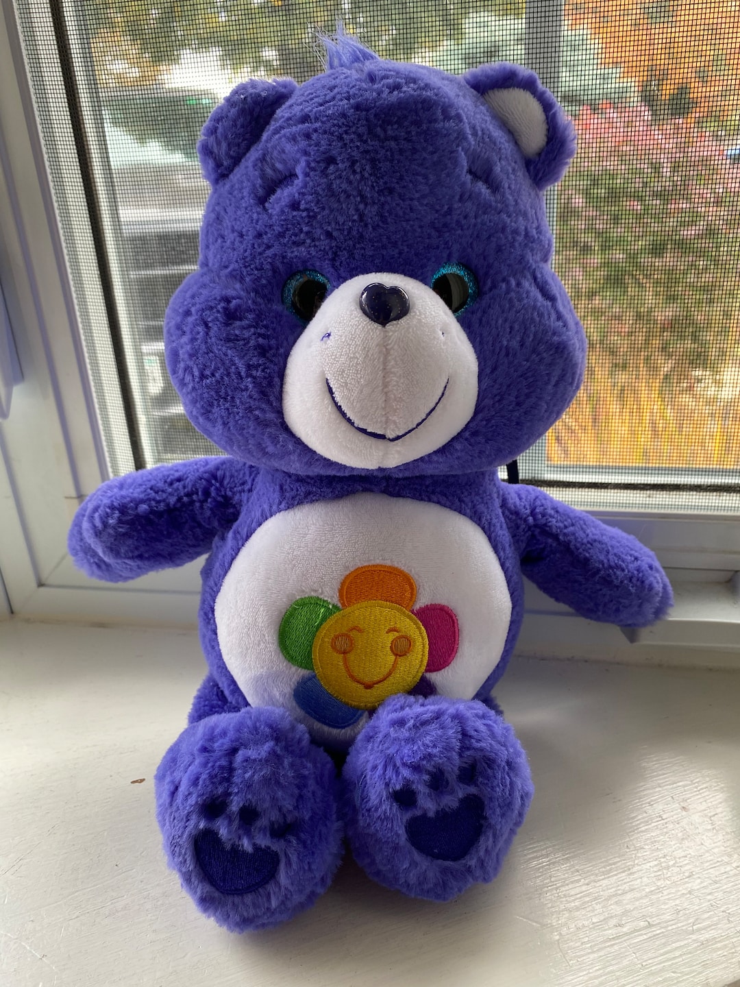 Purple Harmony Care Bear Plush Toy Etsy
