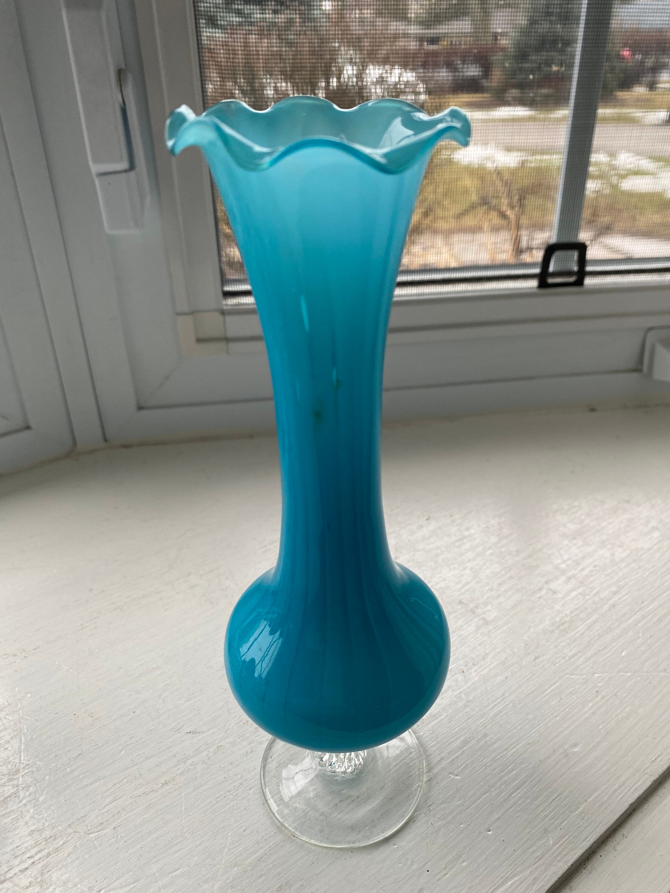 Blue Vase Clear Base - Etsy