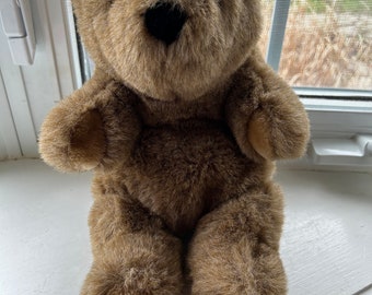 Gund Brown Fuzzy Teddy Bear, 1982 Plush Bear