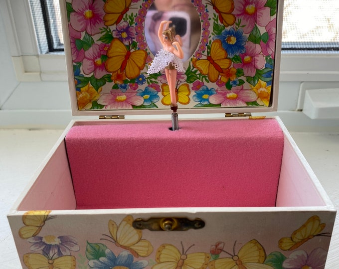 Vintage Ballerina Jewelry Box Musical Fairy Jewellery Box Etsy