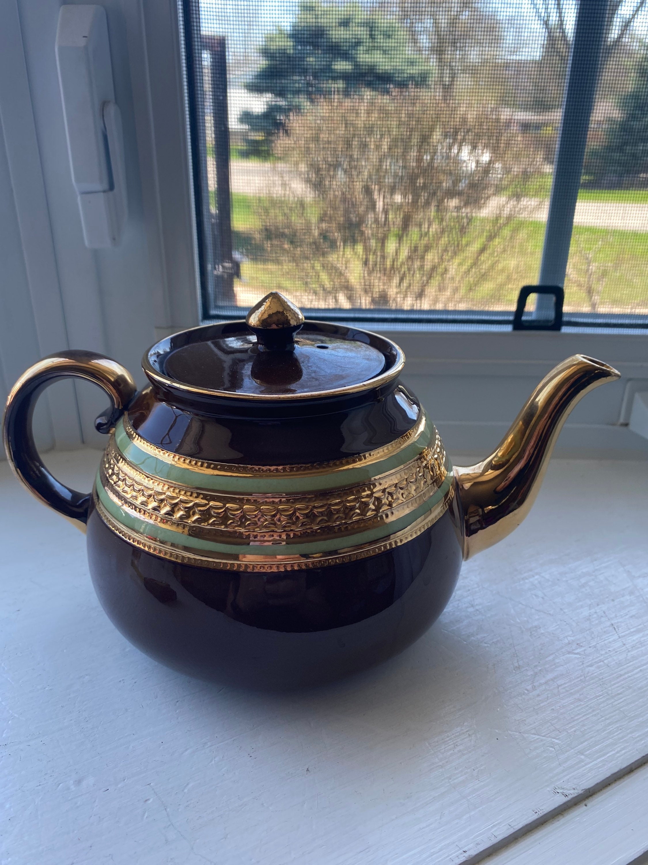 Gibson Staffordshire Tea Pot Made in England Gibsons Etsy Canada