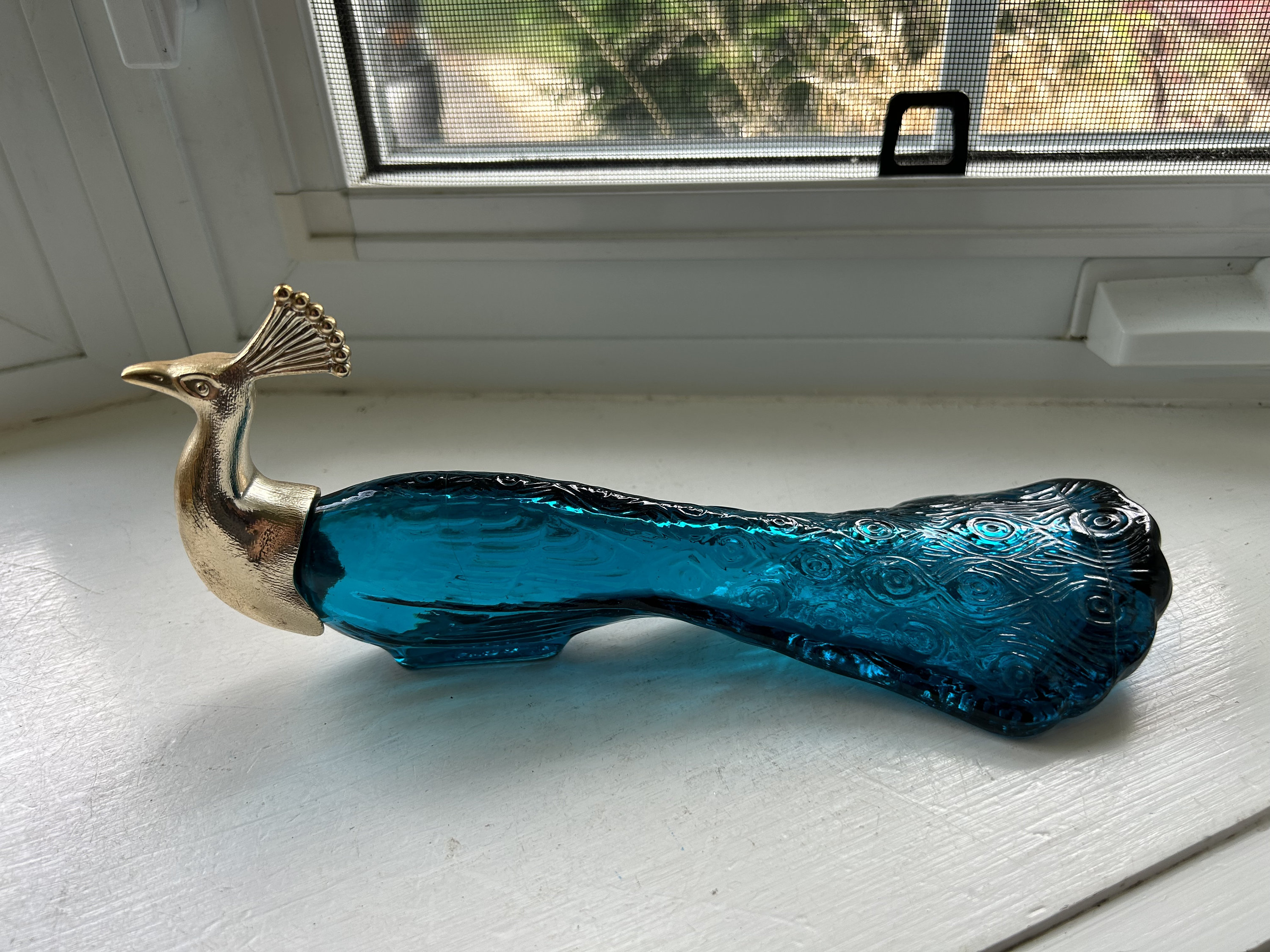 孔雀のアンティーク香水瓶 AVON社製 Vintage Avon Peacock Perfume Glass Bottle, Peacock - Etsy