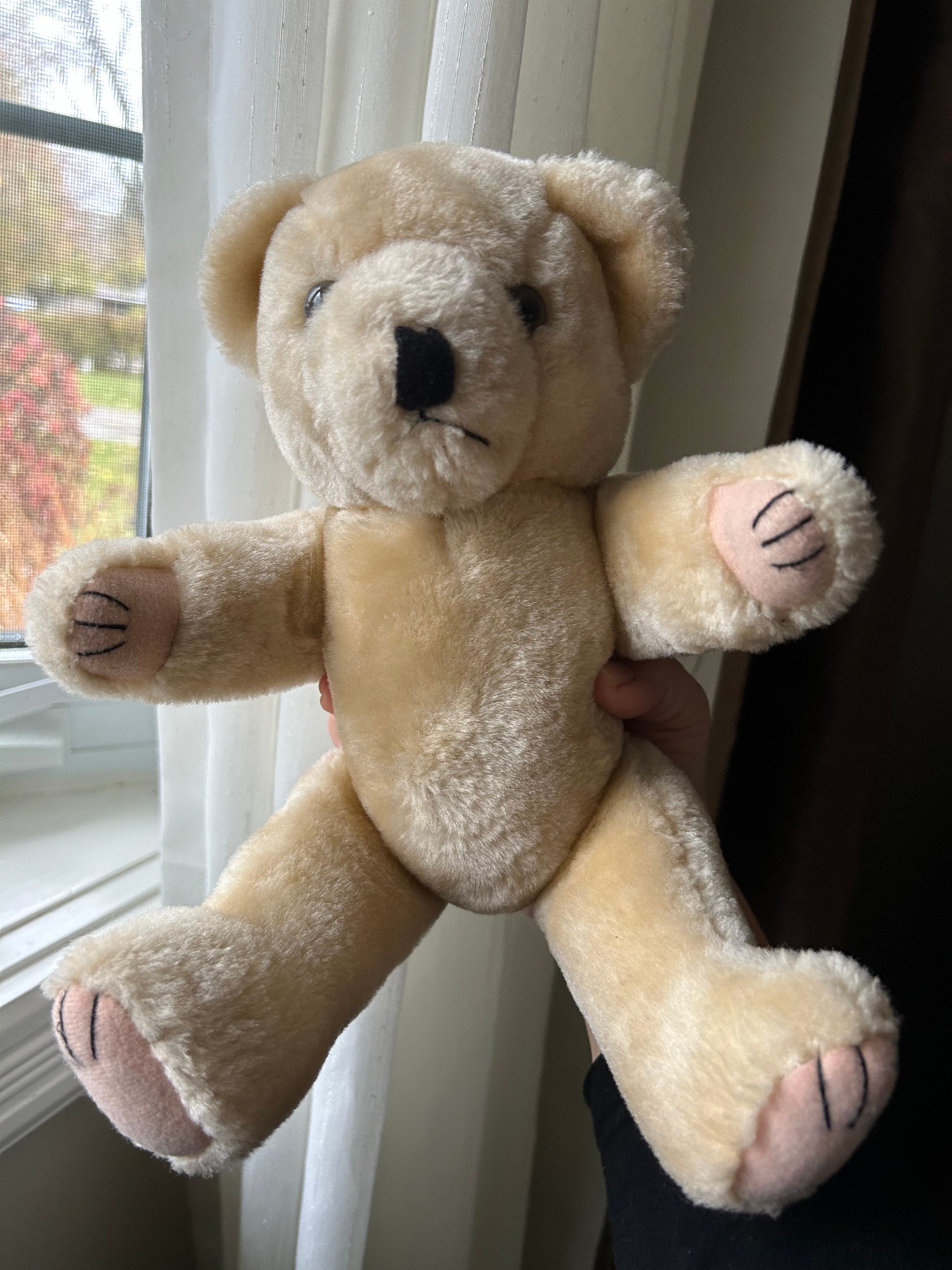 Vintage Russ Rainy Day Teddy Bear, Stuffed Plush Teddy Bear