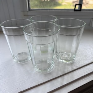 Vintage Juice Glasses, Set of 4, Made in Brazil