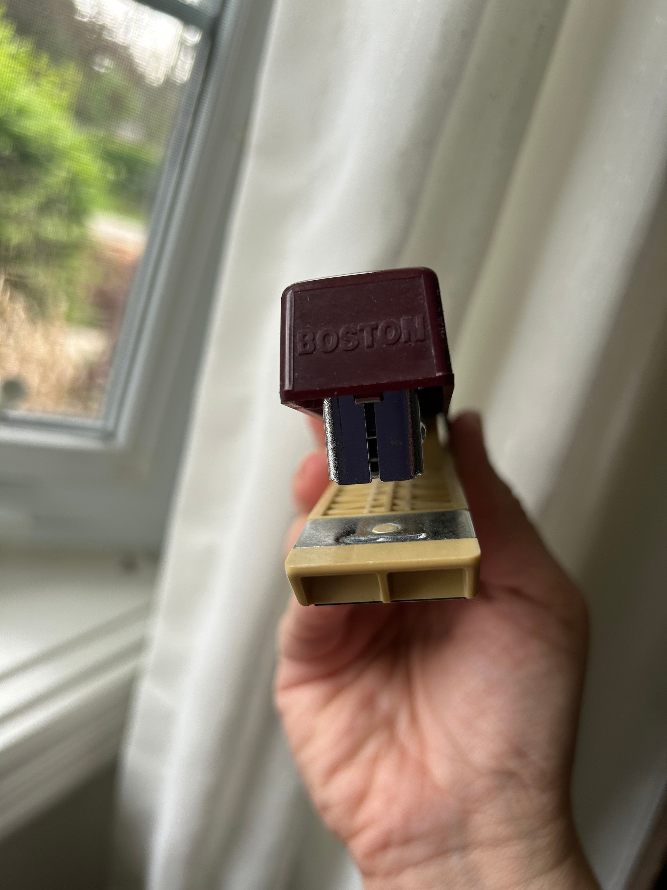 Vintage Boston Stapler, Brown and Cream Stapler, Retro Office - Etsy