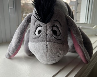 Disney Store Eeyore Winnie the Pooh Disney Store Plusch Eeyore mit Klettverschluss Etsy
