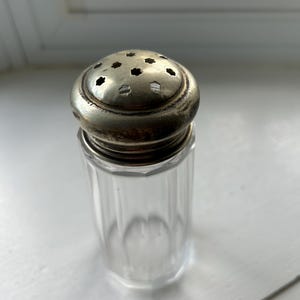 Vintage Sugar Shaker, Silver Top With Star Cut Out