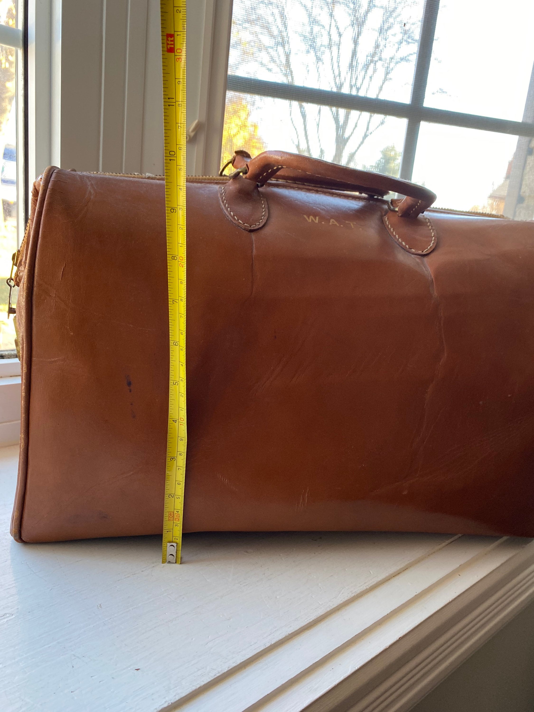 Vintage Brown Leather Doctors Bag House Calls Bag Physician Etsy