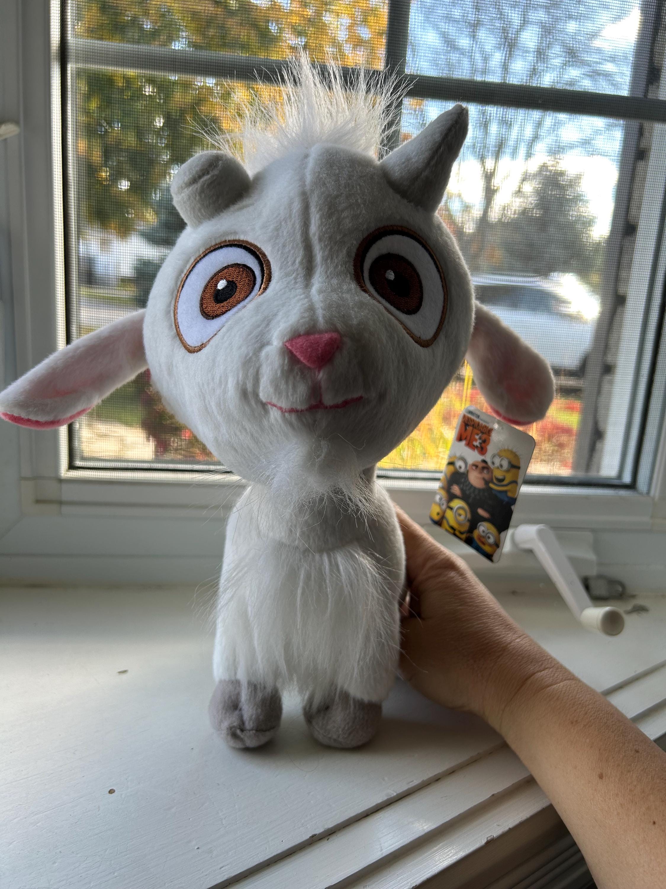 Lucky Unigoat Plush Toy, Despicable Me Stuffed Animal, White Plush