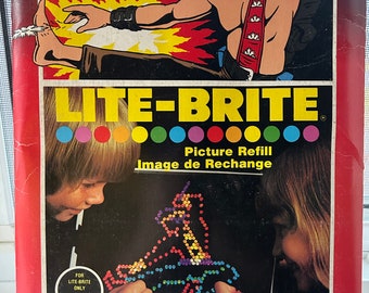 Vintage G.I. Joe Lite-Brite Picture Refill Sheets, Complete, 1984