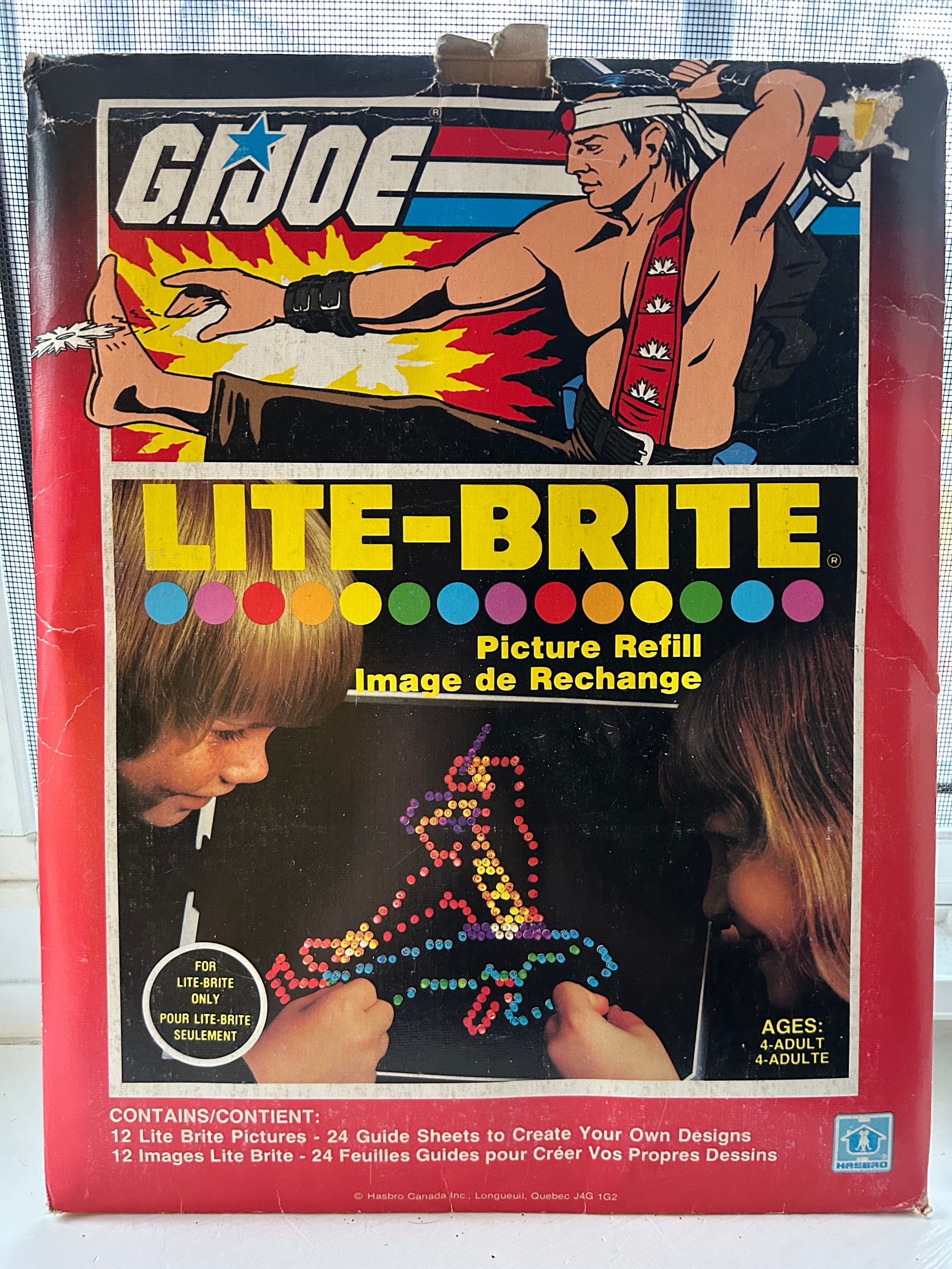 ~VINTAGE 1985 Lite Brite Refill Sheets TRANS FORMERS Has all 12 Sheets~