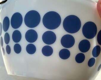 vintage blue and white pyrex bowls