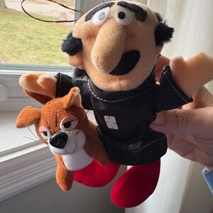 Gargamel and Azrael Plush Hanging Ornament, Wallace Berrie, 1983