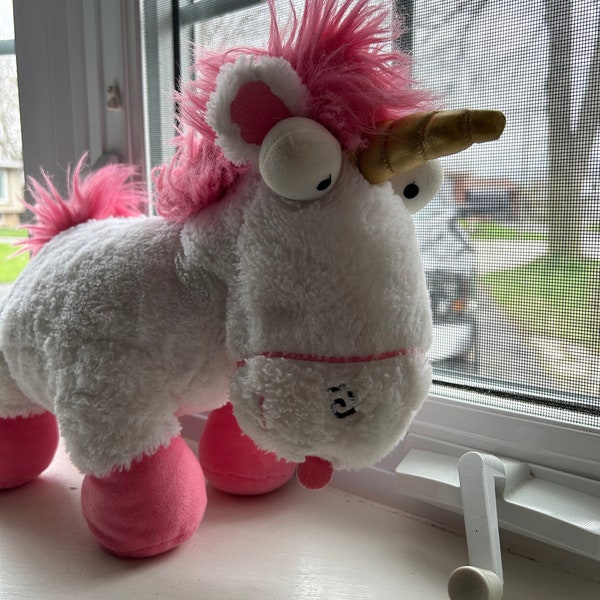 Peluche Build A Bear Minions licorne duveteuse, m, moche et méchant avec corne dorée