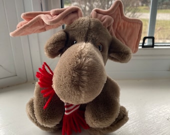 Vintage Ganz Moogy Moose With Scarf, the Heritage Collection Moose