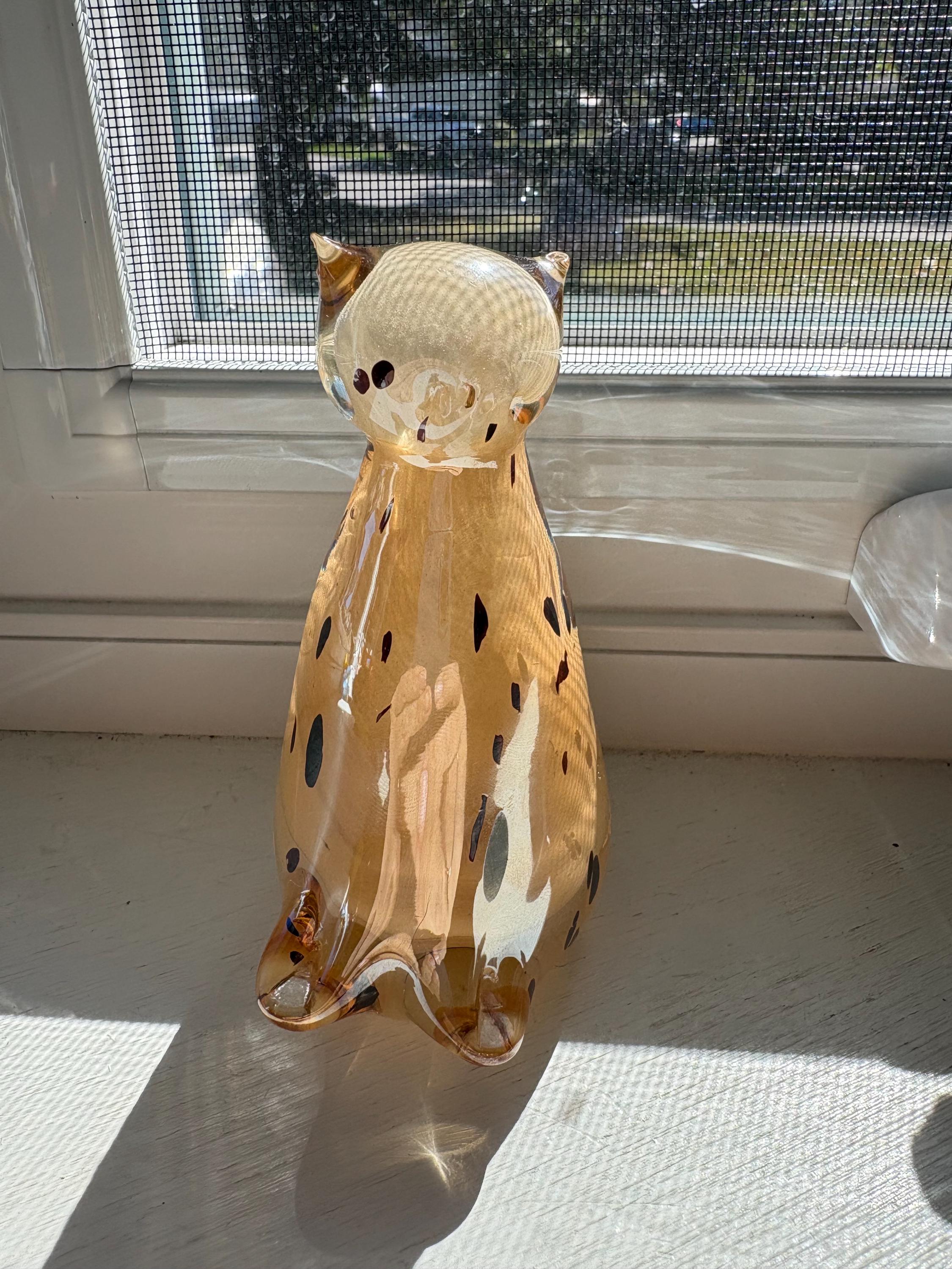 Murano Glass Italy Cat - Etsy