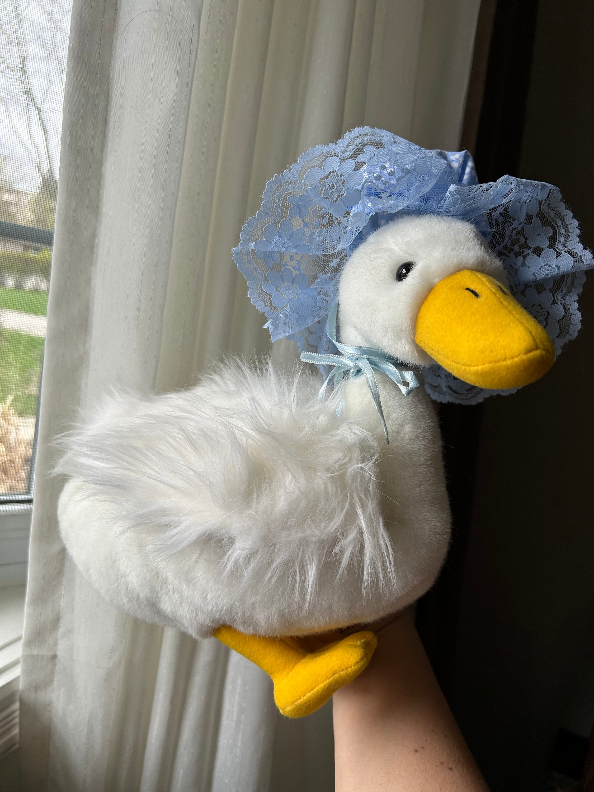 Vintage Mother Goose Plush Toy, Goose With Bonnet - Etsy