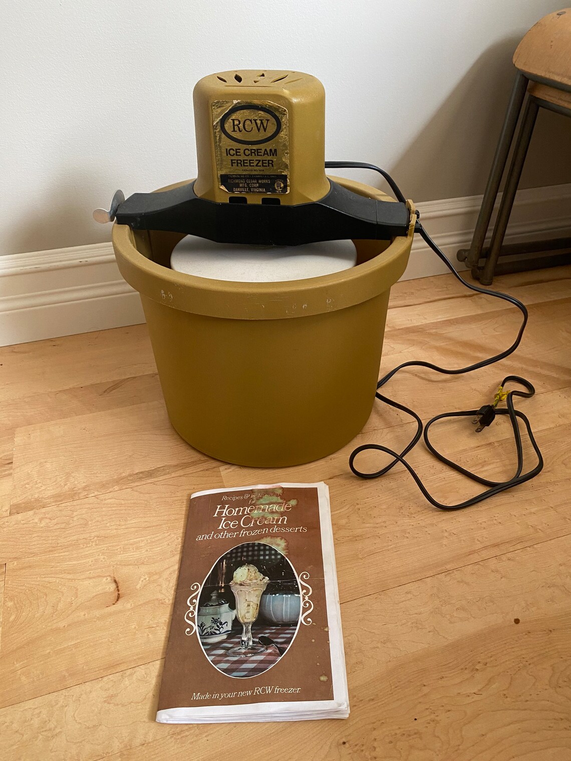 Vintage Electric Ice Cream Freezer RCW 5 Quart Ice Cream Etsy