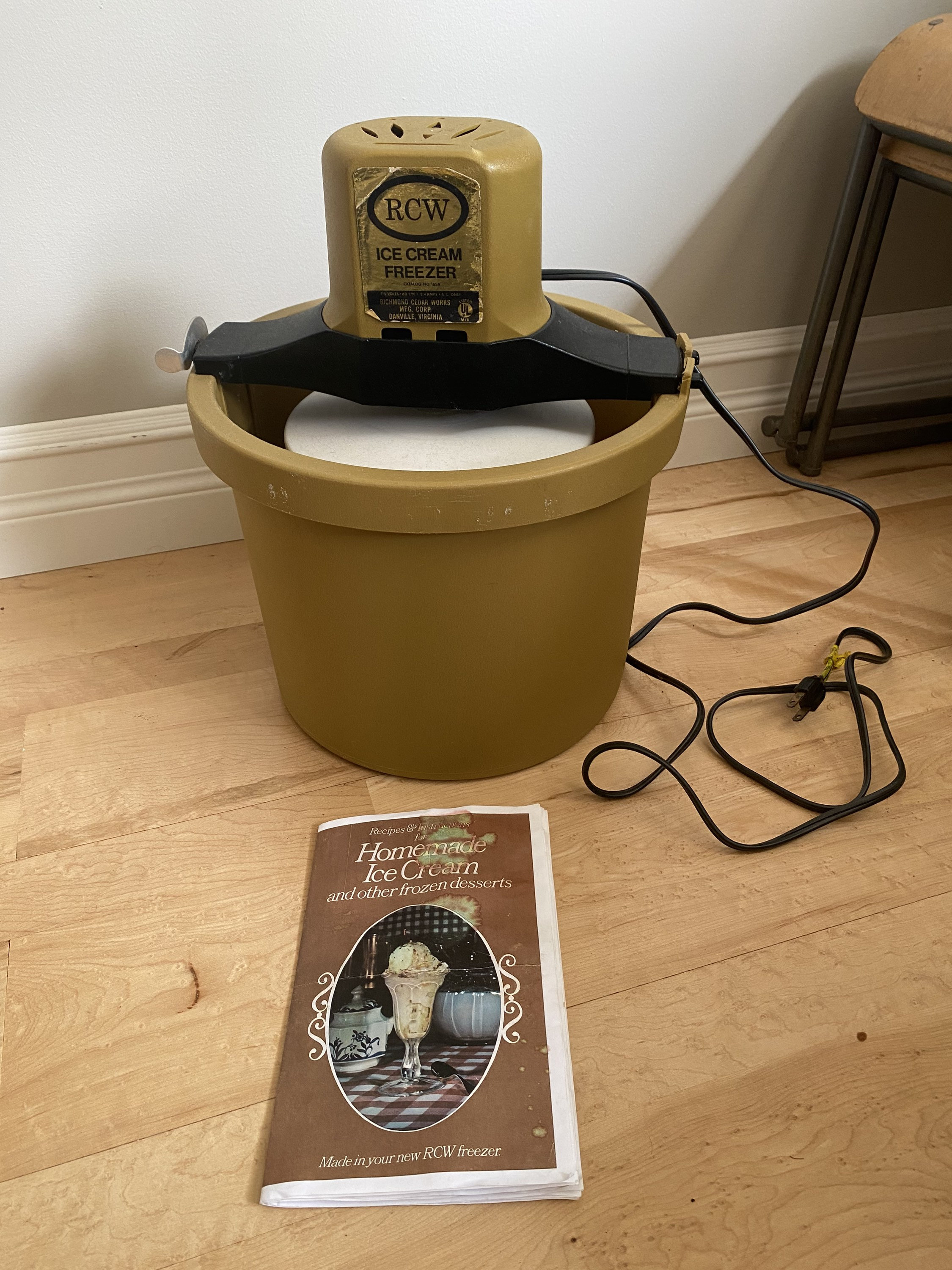 Vintage Electric Ice Cream Freezer RCW 5 Quart Ice Cream Etsy