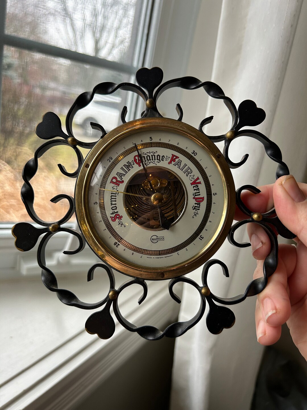 Vintage Barigo Barometer, Made in West Germany Etsy