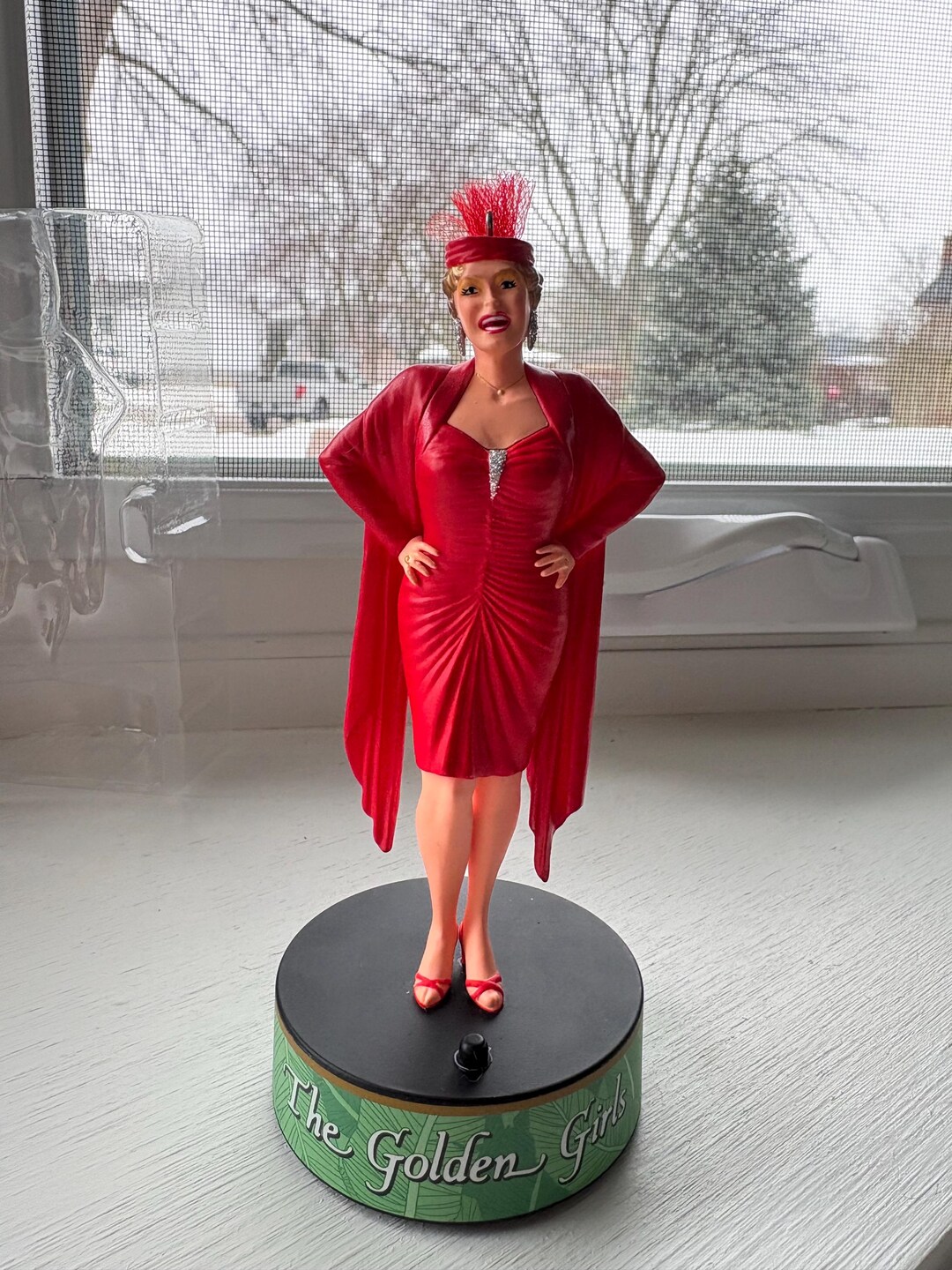 blanche devereaux red dress Hallmark Keepsake, the Golden Girls, Blanche Devereaux, Talking Christmas  Ornament, Figurine